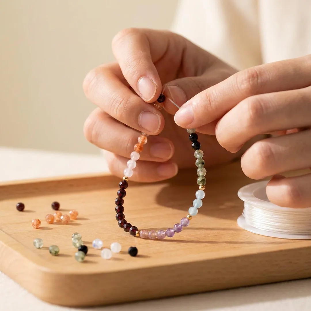 親手串起獨一無二的水晶手環
